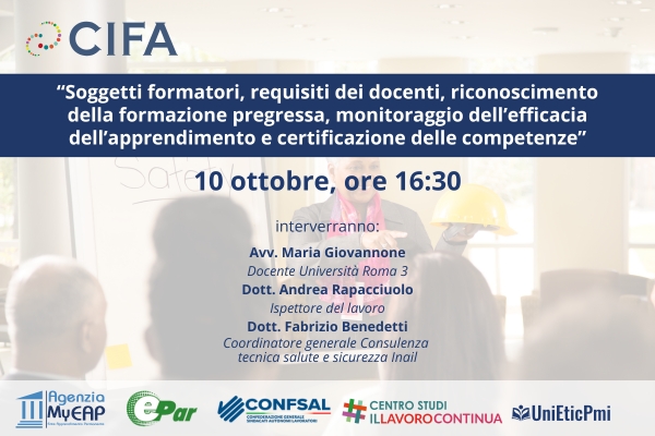 Formazione e sicurezza sul lavoro: al via il terzo modulo dell’Accordo Stato-Regioni